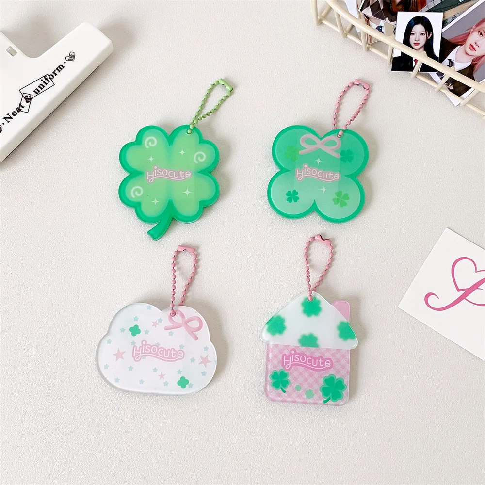 Lucky CloverธีมPhoto Cardสําหรับ 1 นิ้วเกาหลีสไตล์K-Pop Idol Photo Cardฝาครอบป้องกันกรณี