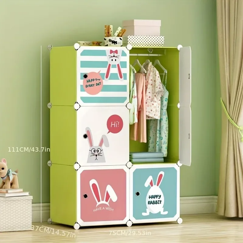 원피스 어린이 옷장 옷장 아기 옷, 휴대용 어린이 캐비닛, 쉬운 조립, Meuble Chambre Enfant 가구, 장난감 정리함
