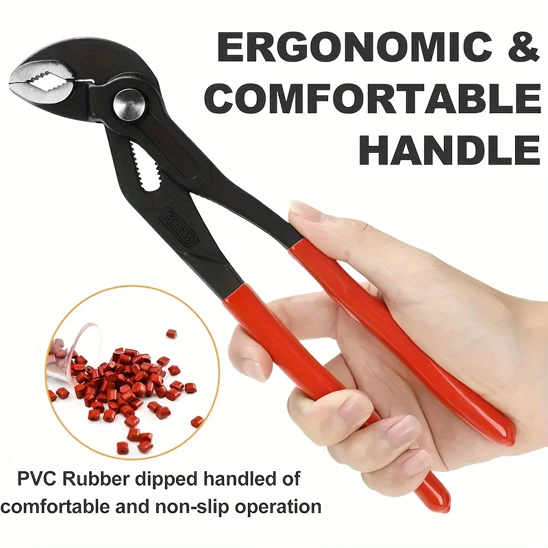 1pc 7/10/12 in Water Pump Pliers Multifunctional Universal Plumbing Pliers Adjustable Open Pipe Pliers Home Maintenance Tool