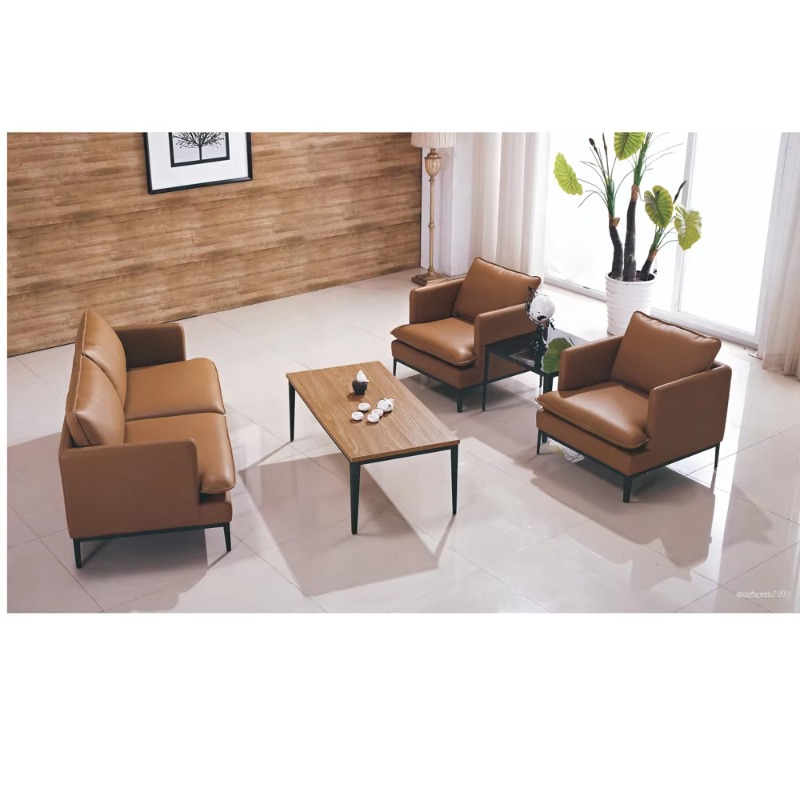 Conjuntos de sofás de couro para sala de estar de móveis para casa