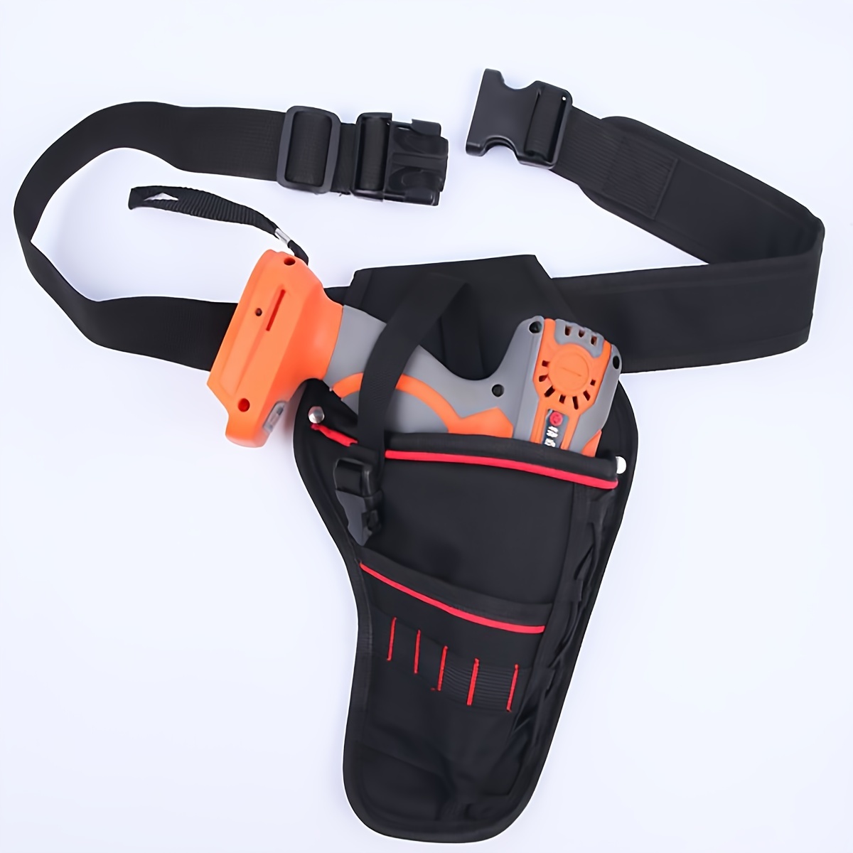 Boorholster met meerdere gereedschapslussen en schuin ontwerp voor gelijkmatig balansgewicht op de riem, draagbare multifunctionele gereedschapsset