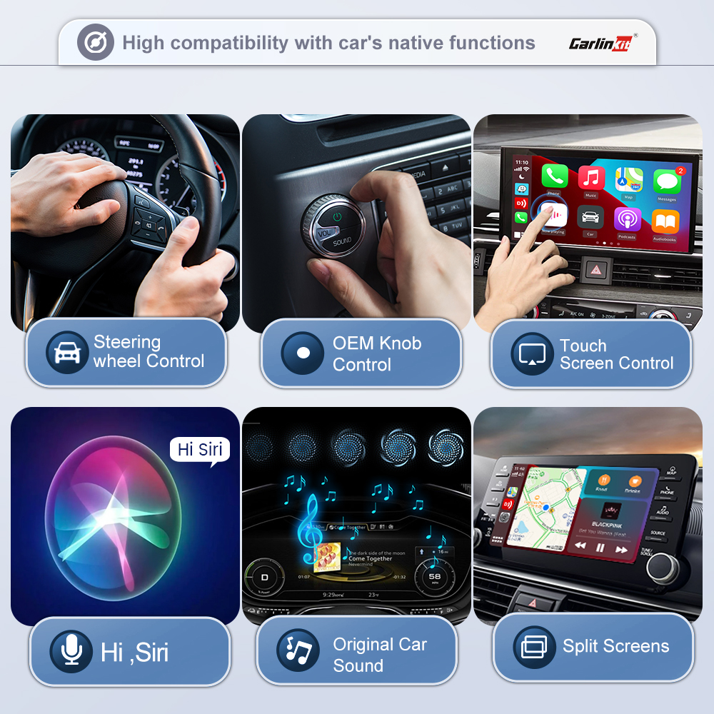 Carlinkit 4.0 CarPlay Wireless Android Auto Wired to Wireless Adapter for Vw Skoda Toyota Peugeot Kia Mazda IPhone Android Phone