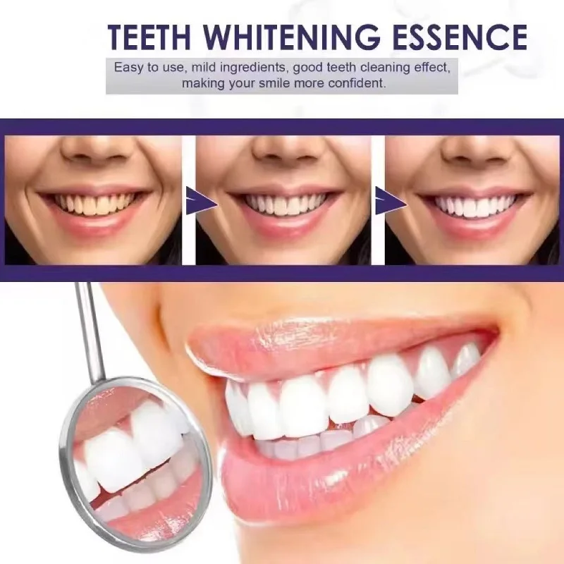 Pasta de dientes blanqueadora púrpura, 30ml, elimina las manchas, Reduce el cuidado del amarillento para las encías, aliento fresco, ilumina los dientes, nuevo