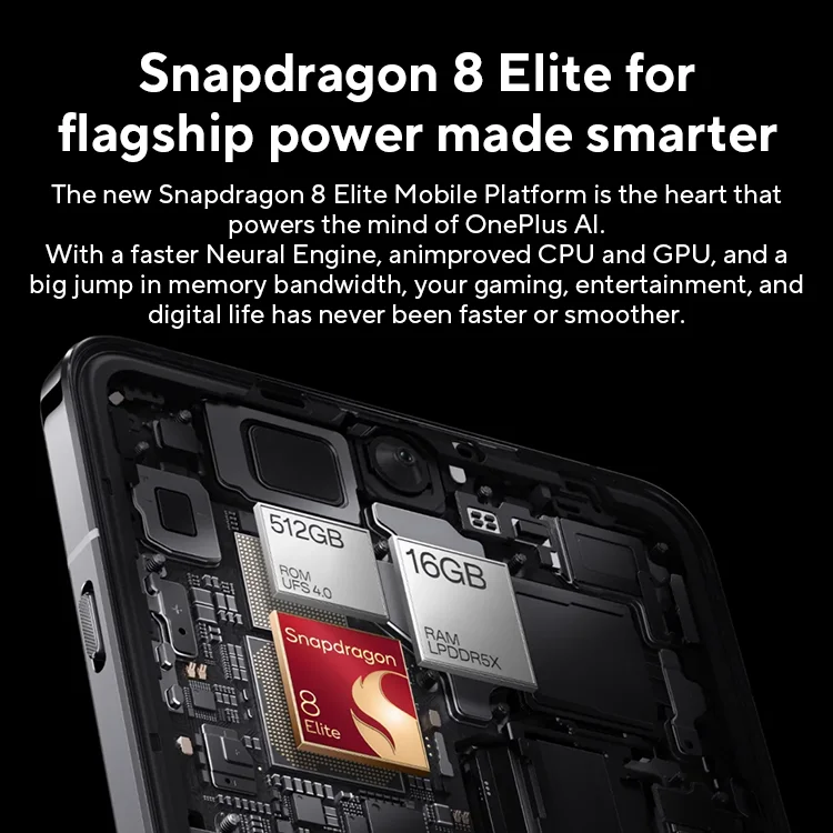 Tutta la nuova fotocamera Hasselblad OnePlus 13 Snapdragon 8 Elite Display AMOLED 2K da 6,82 pollici Batteria da 6000 mAh 100 W SUPERVOOC ColorOS 15