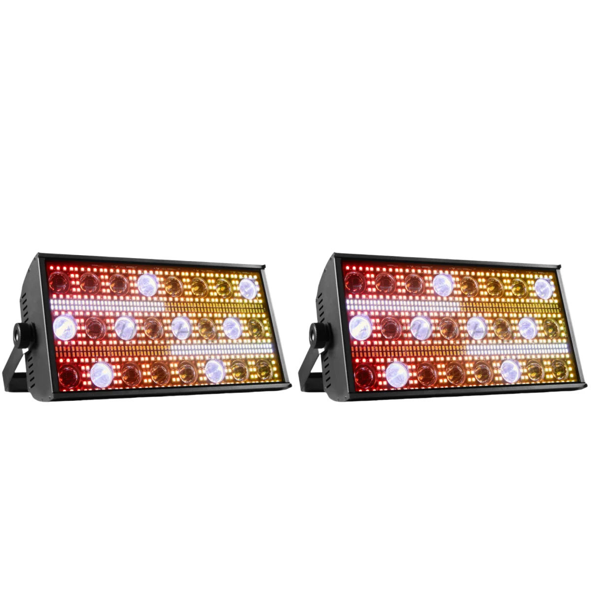 2PCS 300W LED Strahl & Strobe RGBW 4in1 48 Partition Strobe Licht 24PCS 8000K Strobe DMX super Helle Dj Waschen Bar Bühnen Beleuchtung