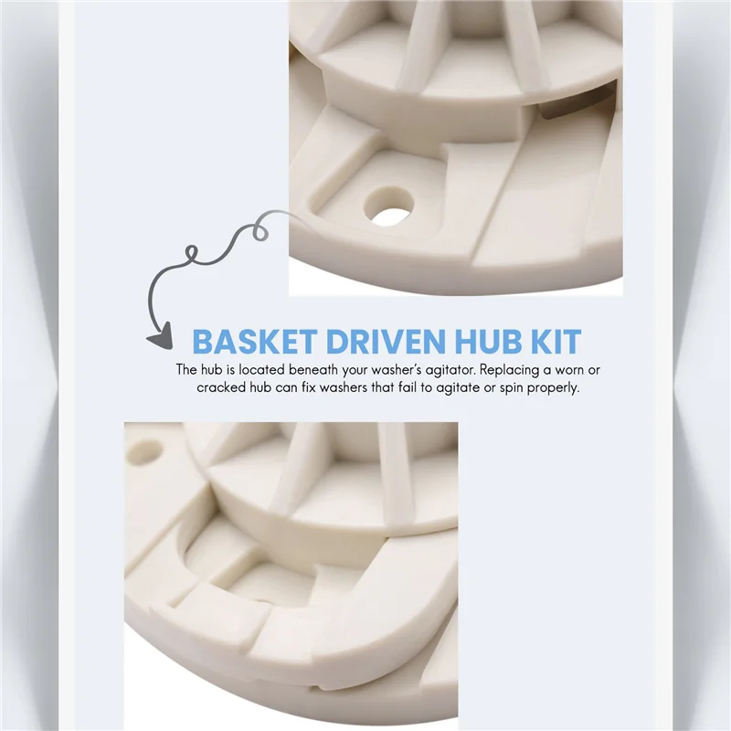 BABQ W10528947 Washer Basket Driven Hub Kit - Replacement for Whirlpool Washing Machine