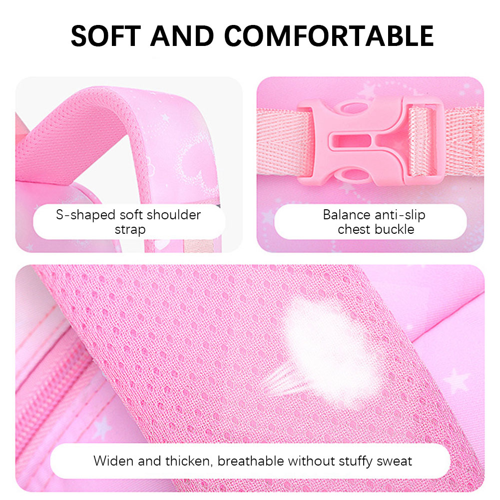 Cute Backpack for Primary School Student Stylish Portable Versatile Bookbag Breathable Preschool Books Bag