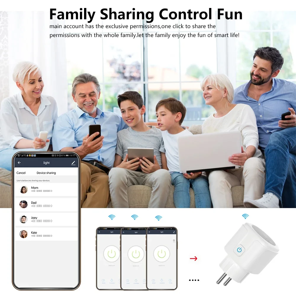 1 Uds Tuya ZigBee 3,0 WiFi enchufe inteligente UE 16A/20A Monitor de potencia sincronización enchufe inteligente Control de voz a través de Alexa Google Home Smart Life