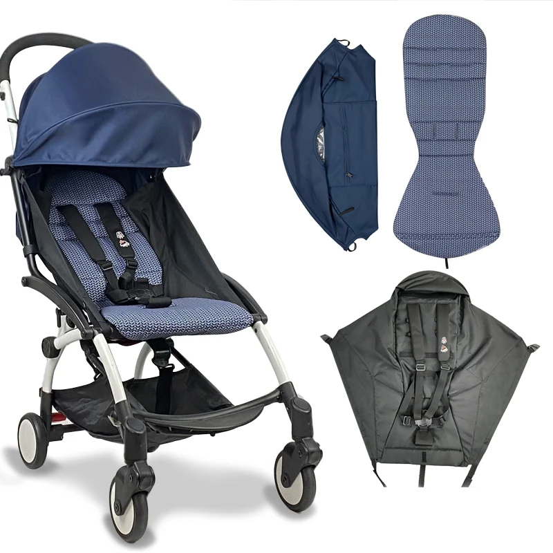 3 pçs/set 175 acessórios para carrinho de bebê dossel capa almofada do assento compatível com babyzen yoyo capa assento colchão com bolso com zíper