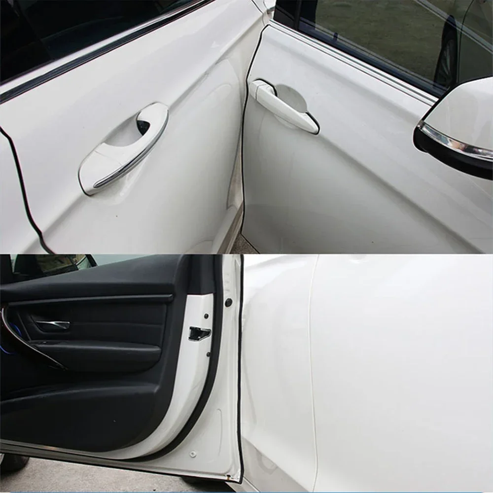Tira universal do protetor da porta do carro, protetores da borda, borracha, moldando, selando, risco, tipo de U, auto, 5m