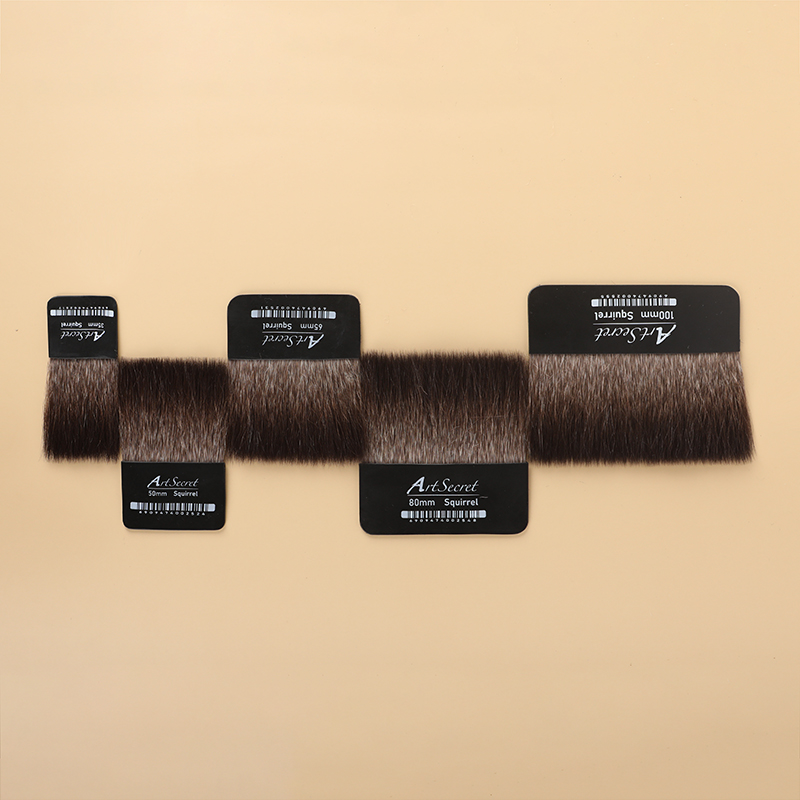 Artsecret リス毛フラットパドルアートペイントブラシ アクリルオイルワニス水彩絵の具用 1.38インチ、1.97インチ、2.56インチ、3.15インチ、3.94インチ