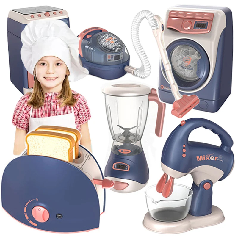 Ensemble de jouets de simulation électrique pour enfants, appareils de cuisine, jeu de son et de lumière, cadeau d'anniversaire pour enfants