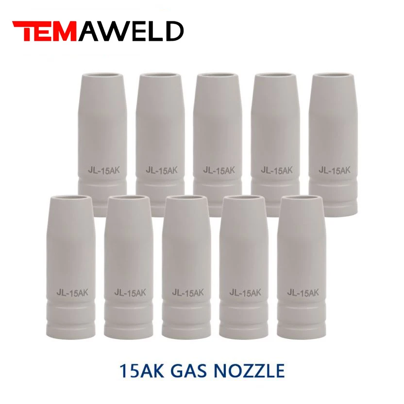 14Pcs 15AK new coating protection nozzle non-stick welding slag European airless gas protection gun machine protective sleeve