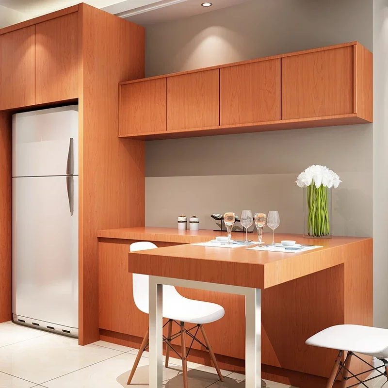ไม้ DIY สติกเกอร์ PVC กันน้ําวอลเปเปอร์ตกแต่งเฟอร์นิเจอร์สติ๊กเกอร์ติดผนังตกแต่งบ้านกระดาษเหนียวรูปลอก
