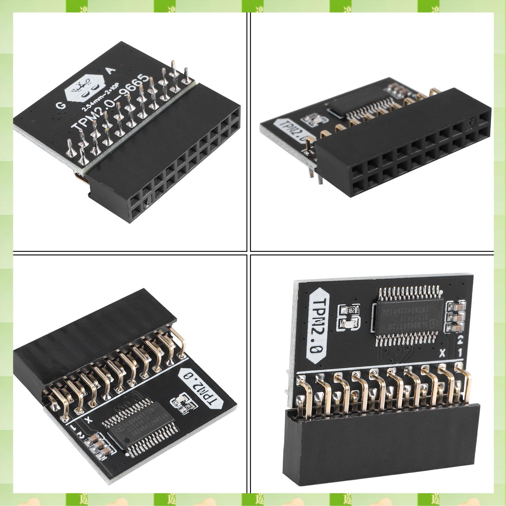 Módulo de proteção 2025 lpc 20pin para asus TPM-L r2.0/gigabyte GC-TPM2.0 módulo de plataforma de confiança compatível 20 pinos 20-1 l2p7, lpc 20