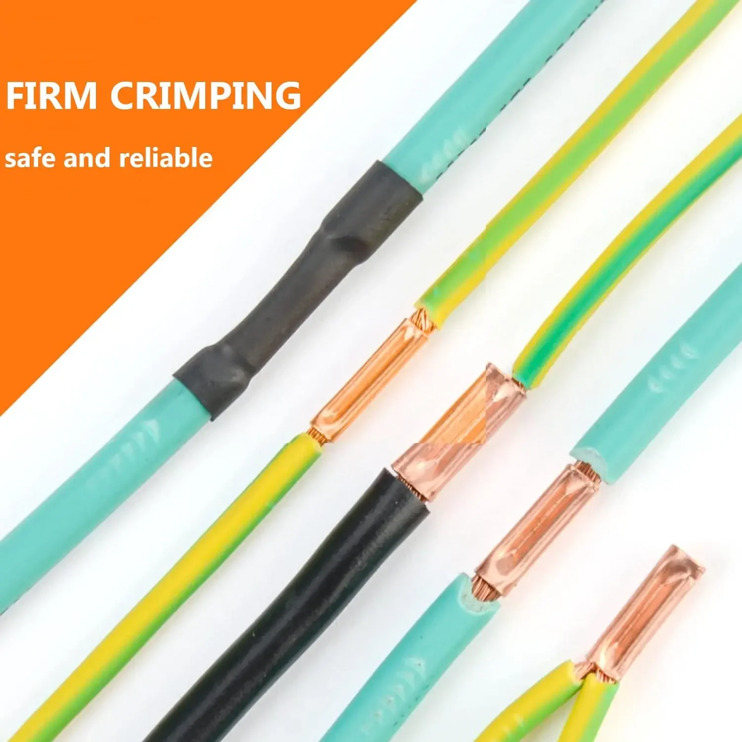 250 PCS Ferrules ลวดชุด 7 ขนาดทองแดง CRIMP Connector ฉนวนไฟฟ้า BUTT Terminal Assortment Kit