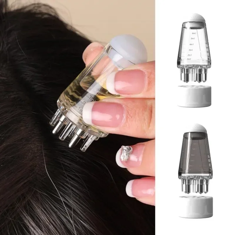 Mini aplicador portátil para couro cabeludo, pente líquido para raízes de cabelo, medicina de massagem, pente para crescimento capilar, soro, óleo nutritivo
