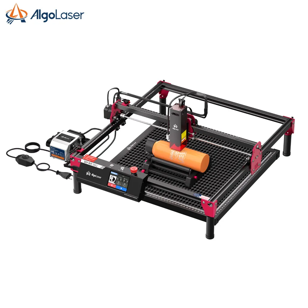 KIT fai da te per incisore laser AlgoLaser MK2 10000 mW, taglierina laser con touch screen da 3,5" e strumento per incisione laser ad alta precisione AlgoOS