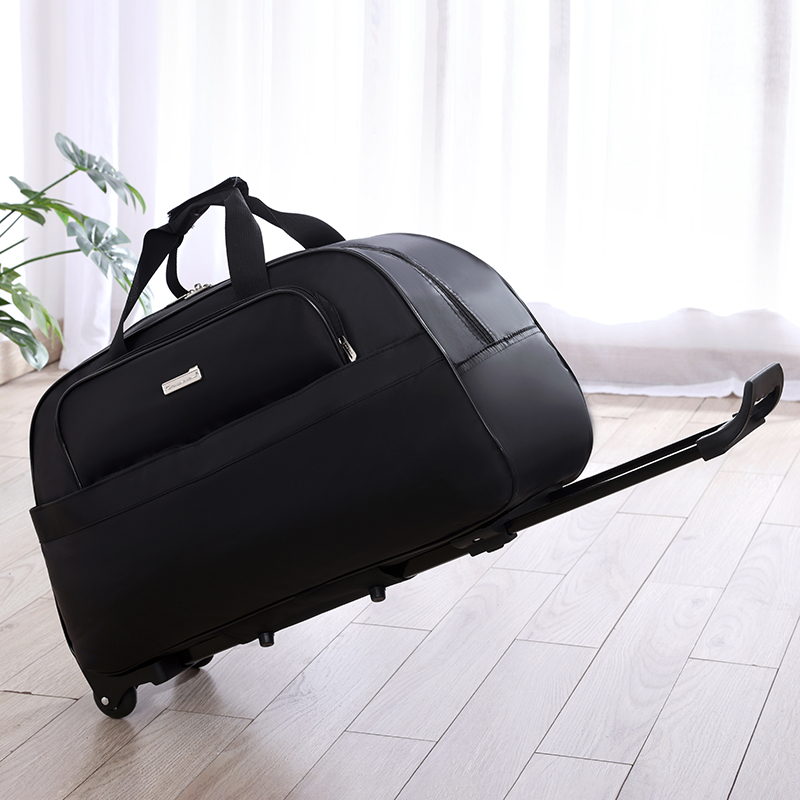 Bolsa de Viagem Impermeável de ande Capacidade para Mulheres, Bolsa de Mão Estilo Coreano para Viagens Curtas com Rodas, Bo...