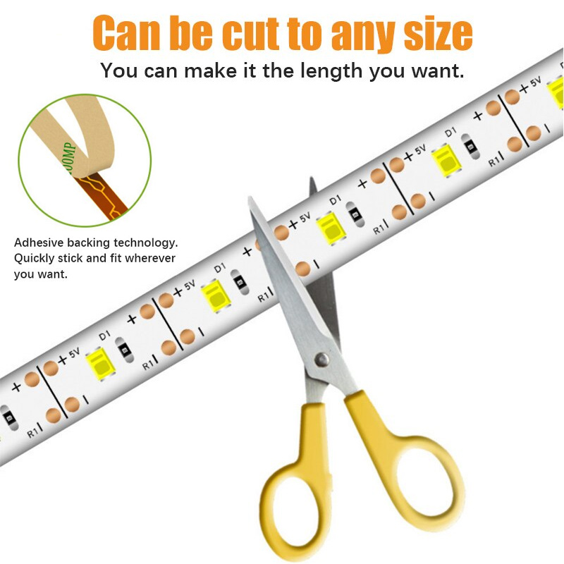 LED-Streifen Licht Hand Sweep Waving Sensor DC 5V USB Hintergrund beleuchtung LED-TV-Küche unter Schrank Lampe LED-Licht Streifen Diode Lichter