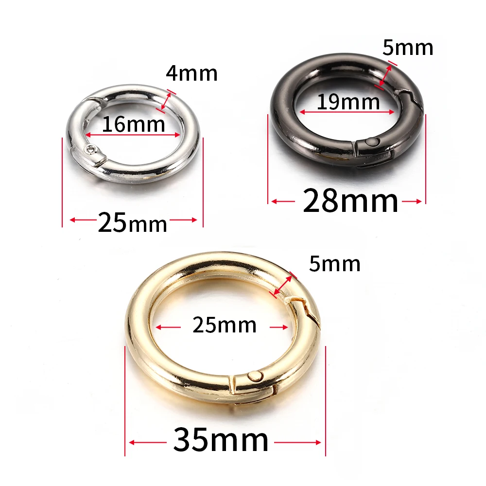 10 Chiếc/5 Chiếc Lò Xo Khóa Móc Khóa Vòng KC Vàng Màu Mở Vòng Móc Neo Móc Khóa Túi Dây chìa Khóa Trang Sức Làm DIY