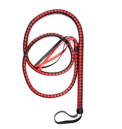 Neue schwarze Bullwhip 190cm