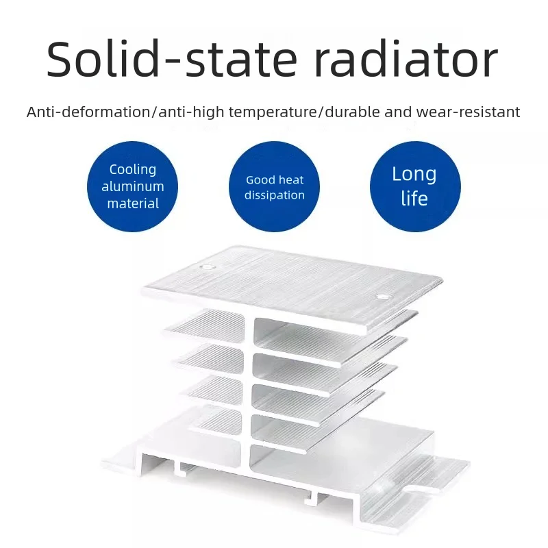 10-120A radiatore monofase in alluminio a stato solido dissipatore di calore base di raffreddamento SSR DA AA relè a stato solido radiatore speciale