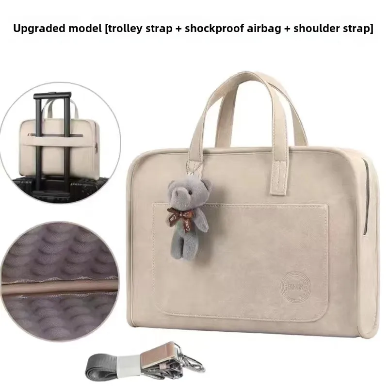 Large Capaci Cuter Bag Anti-Fall oproof Thiened Handheld Crossbody Suitable for  Laptop Simple Design