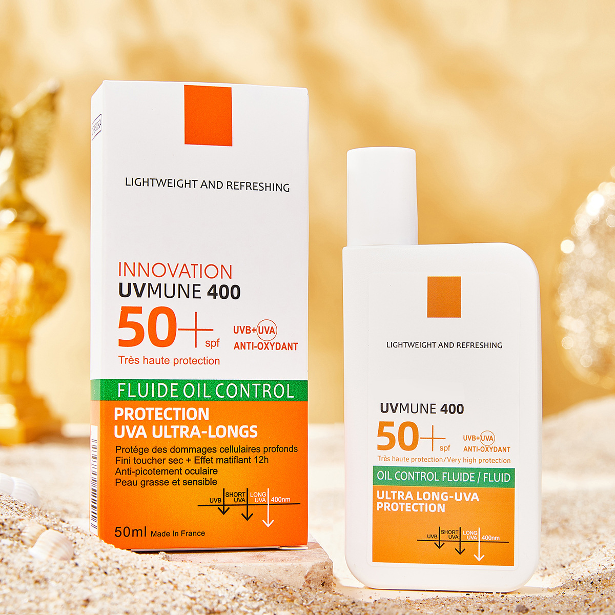 SPF 50+ Солнцезащитный лосьон-крем Стойкая защита от солнца Легкий нежирный солнцезащитный крем предотвращает солнечные ожоги Уход за кожей лица и тела