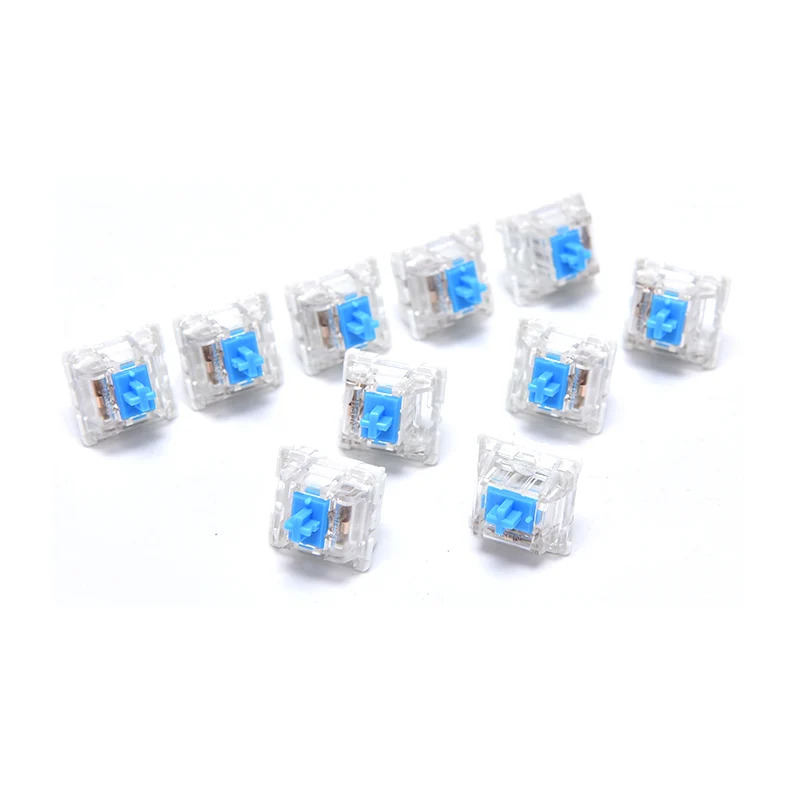 10PCS Original Cherry MX Mechanical Keyboard Switch, Blue RGB Switch Shaft