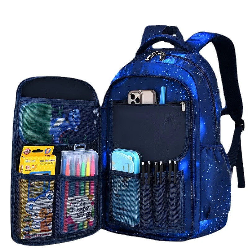 Mochilas escolares ortopédicas para niños, Mochila escolar primaria para niñas y niños, mochilas impermeables, Mochila