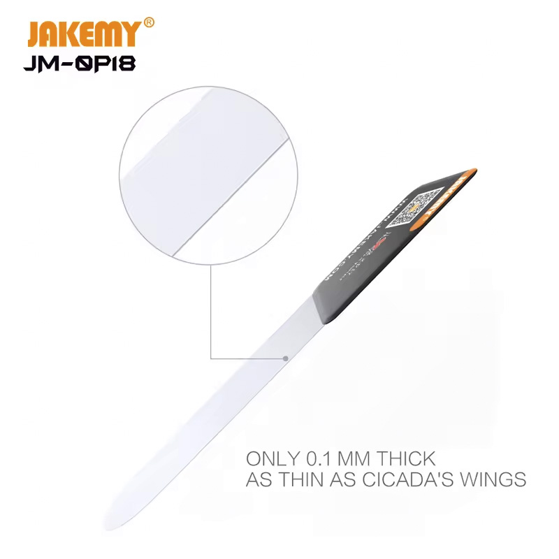 JAKEMY 1mm Ultra Dunne Pry Card voor iPhone Samsung Gebogen Scherm Reparatieset Professionele Telefoon Opening Tool Set Antistatische Pad