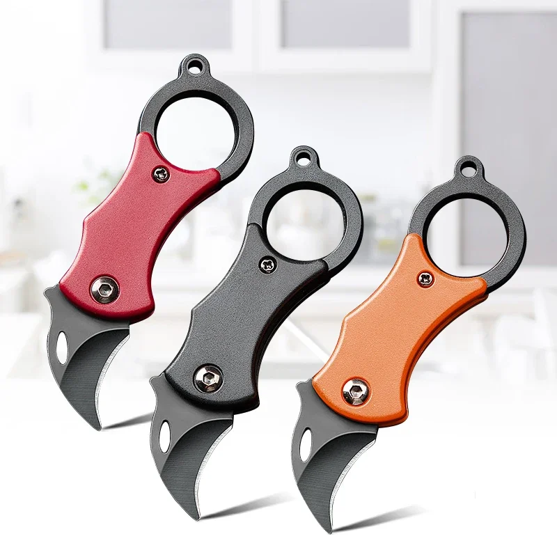 Mini cuchillo plegable de utilidad para cortar carne, fruta, pescado, cuchillo para cortar carne, verduras, cuchillos de cocina, cuchillo de Chef de carnicero