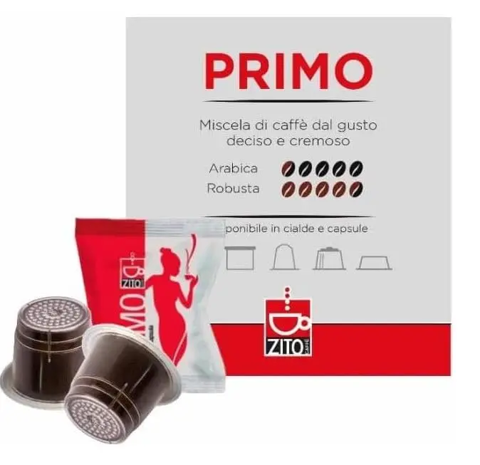 200 capsules de CAFÉ ZITO compatibles avec les capsules NESPRESSO FIRST décidées et Corposa compatibles avec les machines à expresso Nespresso System-