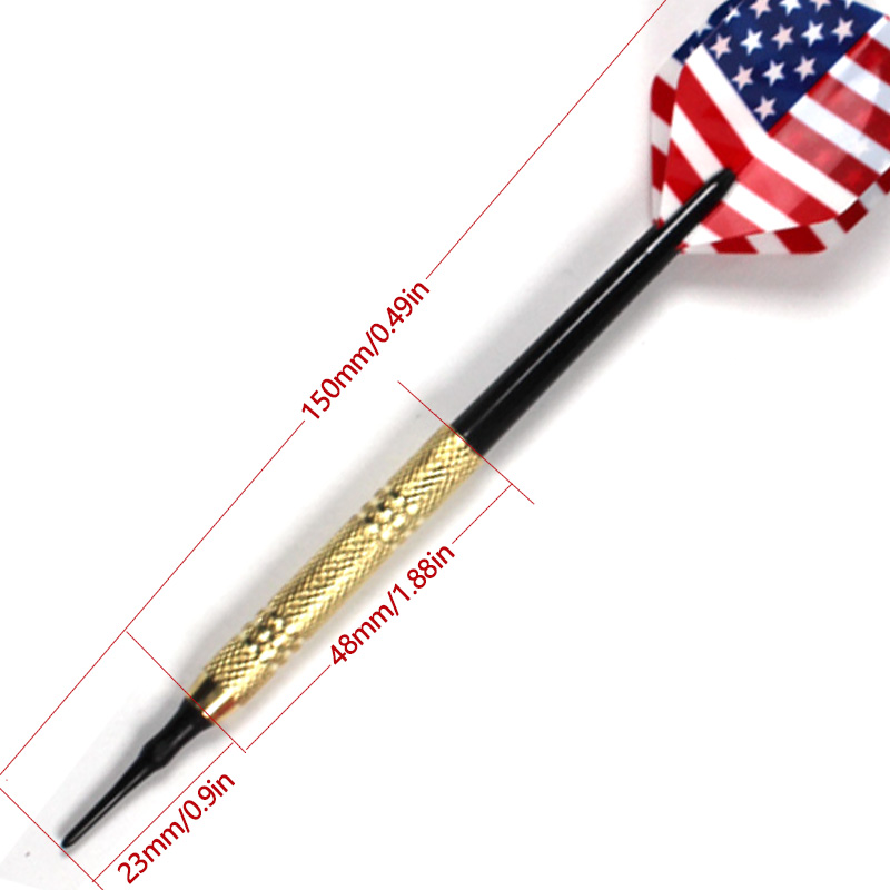 12 Pcs/Set Darts Professtional 14g Safety Soft Tipped Darts 36/100 Plastic Tips 175g Electronic Dartboard Target Accessories