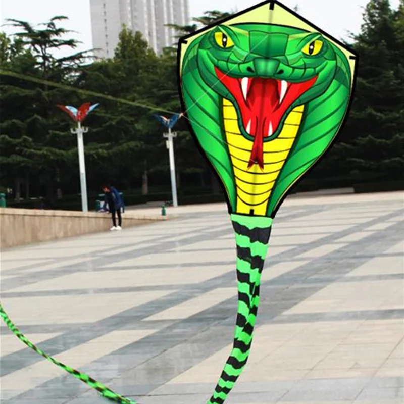 8M Strong Snake With Long Colorful Tail Huge Beginner Snake Kites for Kids And Adults Come With String And Handle