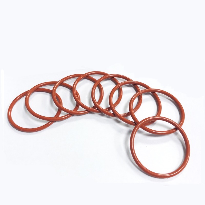10/50 Con VMQ Thực Phẩm Silicon Màu Đỏ Chữ Ô OD5mm-90mm Độ Dày CS2mm 2.4Mm Máy Giặt Miếng Đệm chống Thấm Nước Và Chịu Nhiệt