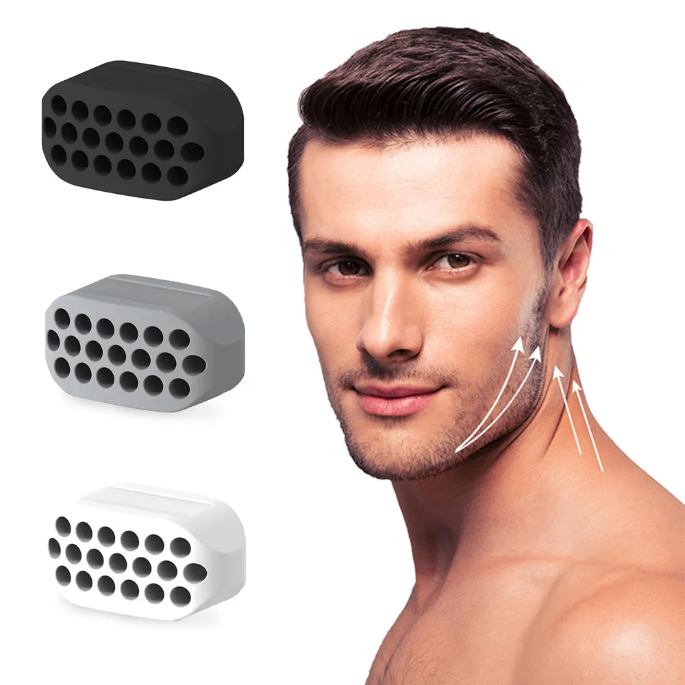 Esercitatore per mascelle per uomo donna Esercitatore per mascelle facciali Palestra Palla fitness Allenamento muscolare Collo Viso Dimagrante Bocca Jawliner