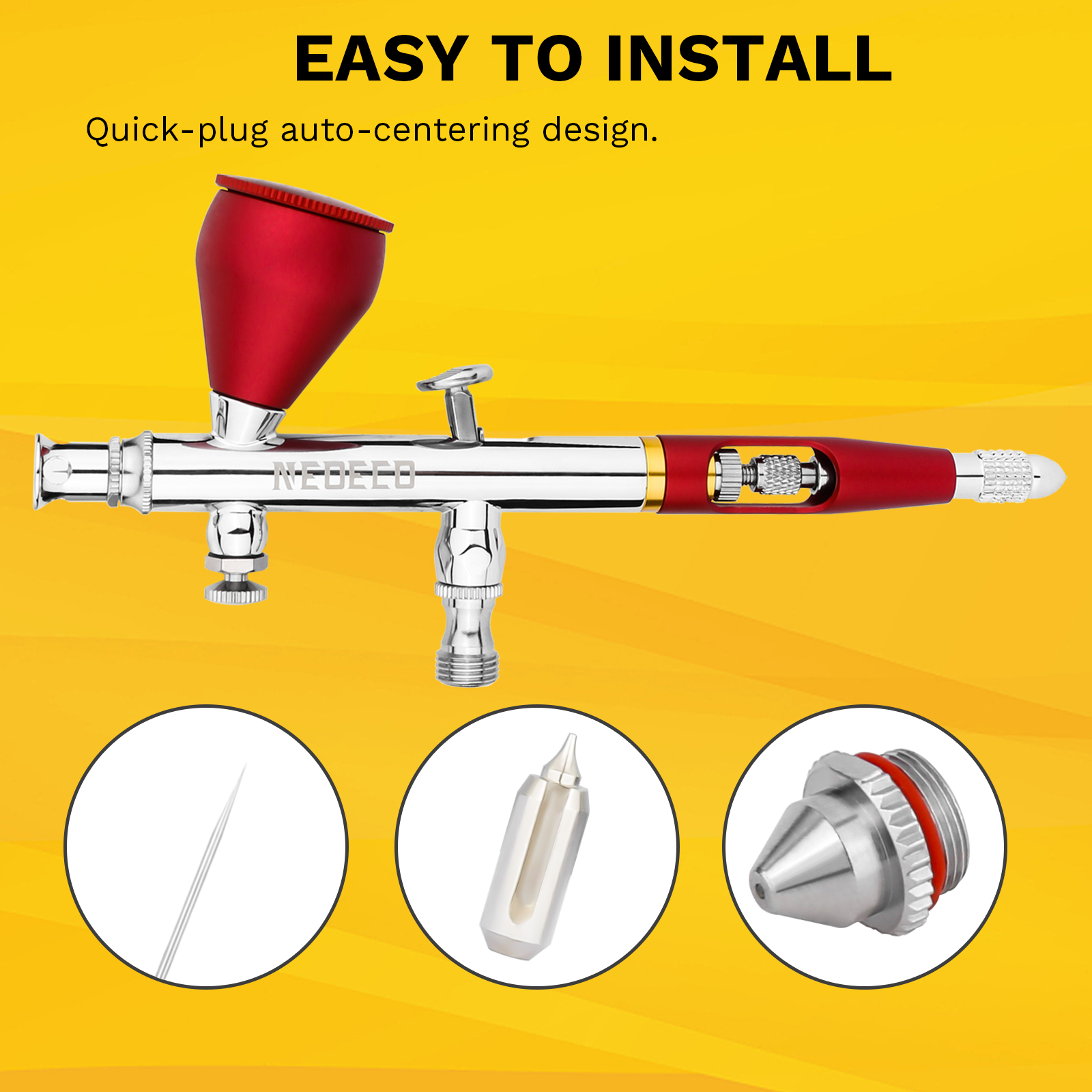 0,2 mm, 0,3 mm, 0,5 mm Airbrush-Düsennadel-Ersatzteile für Airbrush NCT-SJ83