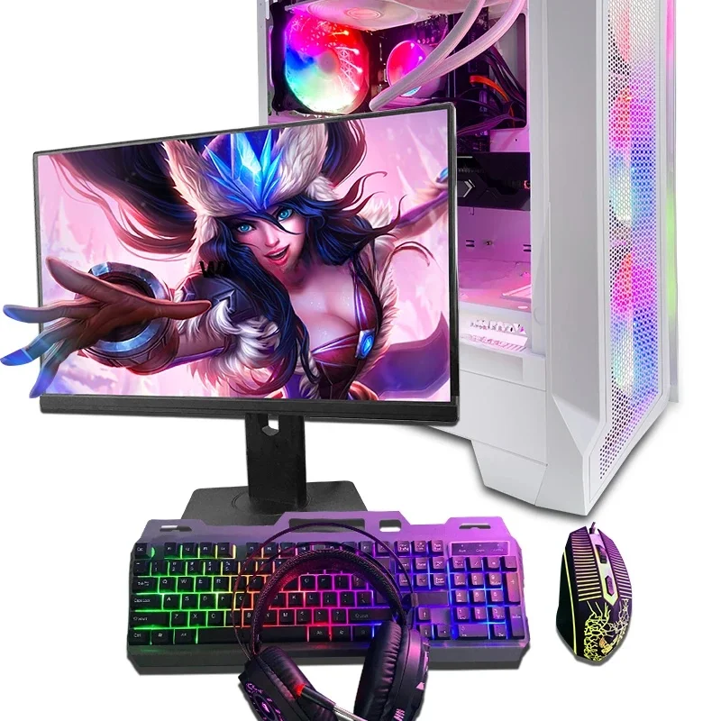 Factory I9 High Gaming Desktop Computer with Wired Keyboard Home Computers Set Assembled RTX3070 3080 4070 4080 4090  Gamier PC