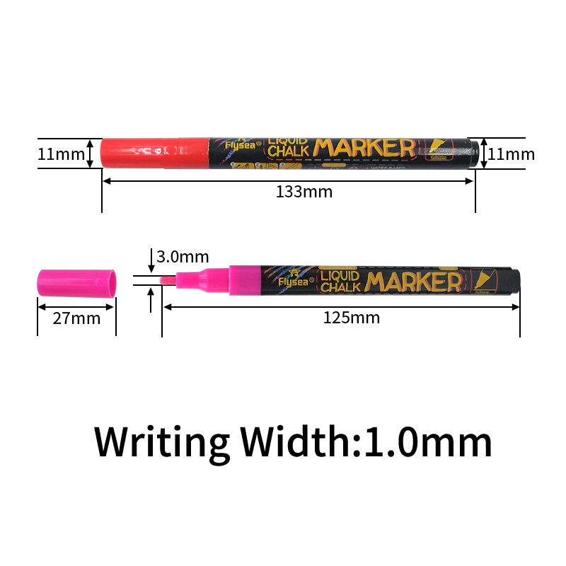 8 pcs Liquid Chalk Markers-ล้างทําความสะอาดได้ & Wet Erase Chalk Maker ปากกาสําหรับกระดานดําไวท์บอร์ดหลอดไฟกระจกหน้าต่าง Graffiti Art