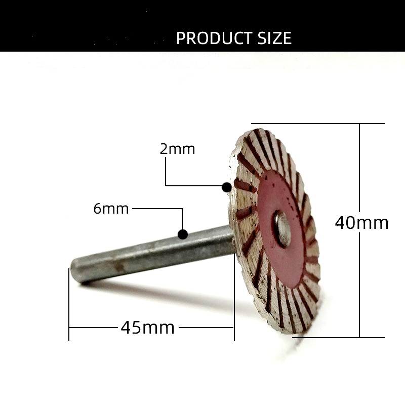Mini Diamond Saw Blade Disc 40mm Thread Stone Cutting Disc for Ceramic Tile Granite Marble Lettering Carving Grinding Tool