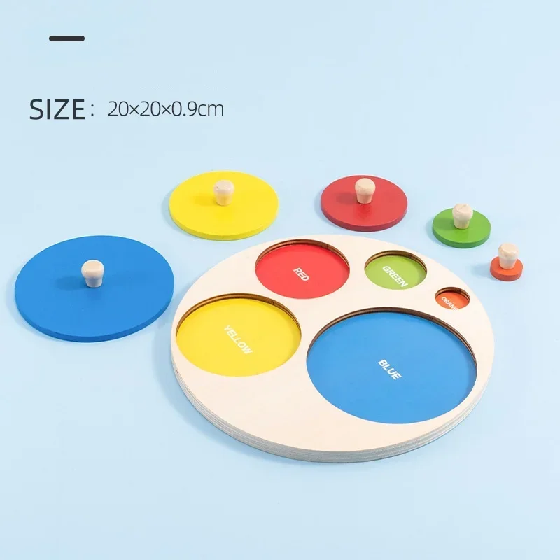 Montessori Shape & Color Sorter Wooden Toys for Toddlers，Educational Learning Puzzle Geometric Shape Sorting Toy