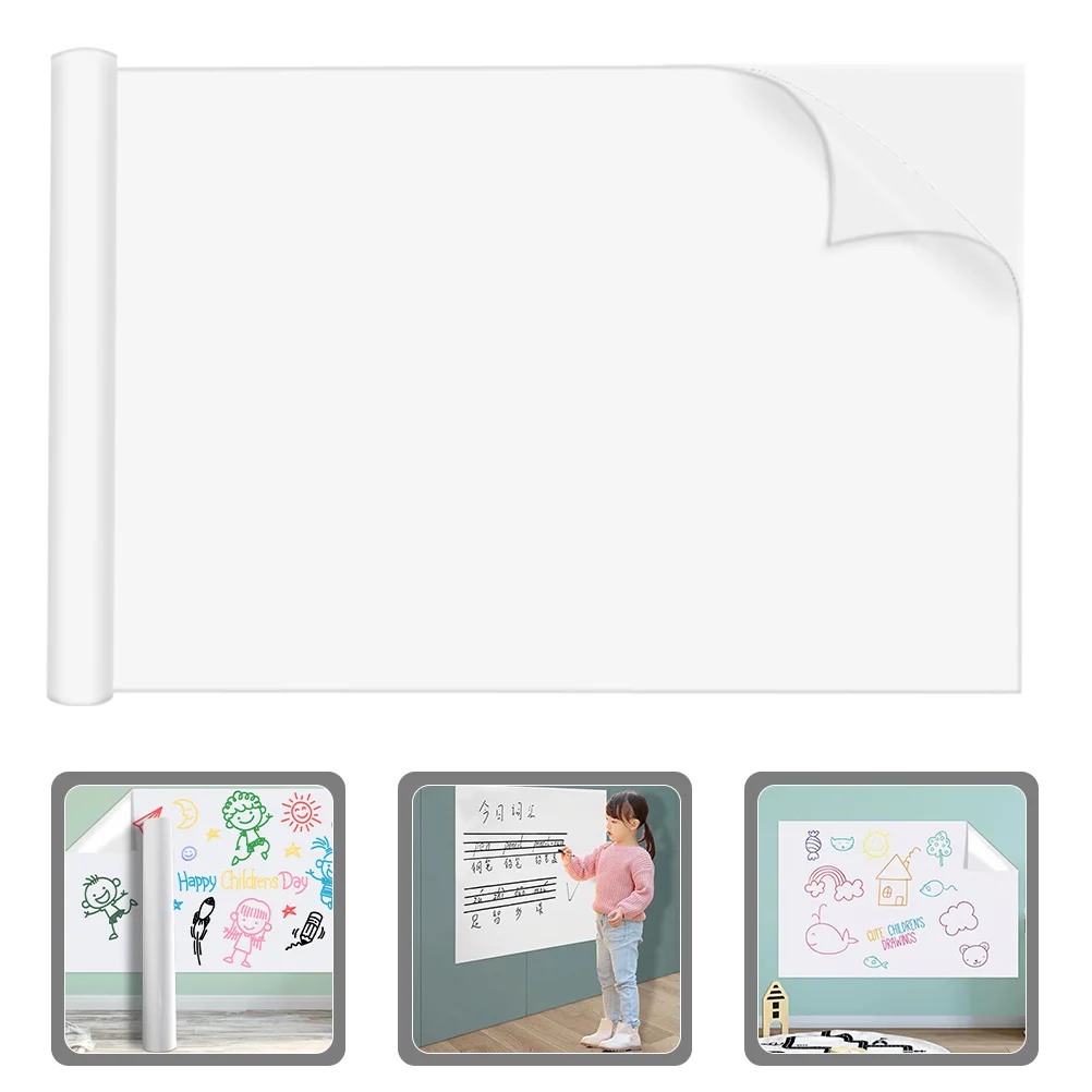 Portable Large Size Self Adhesive Whiteboard Sticker Removable Dry Erase Board For Home Presentation Supplies Memo Board Writing