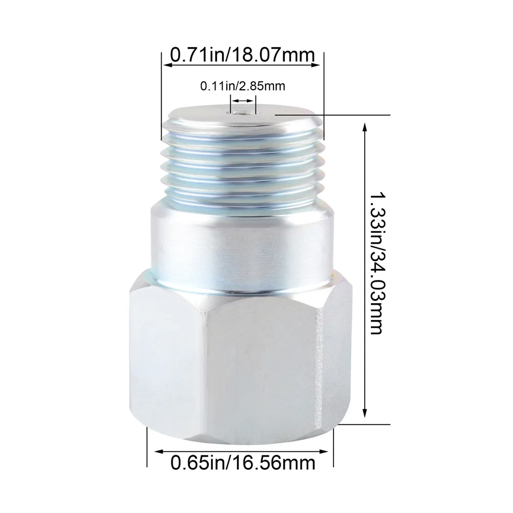 34Mm Korte Stijl Auto Zuurstofsensoren Spacer Uitbreiding Adapter Universal-M18 * 1.5 Rechte Lambda Sensor Stop-Fix Cel