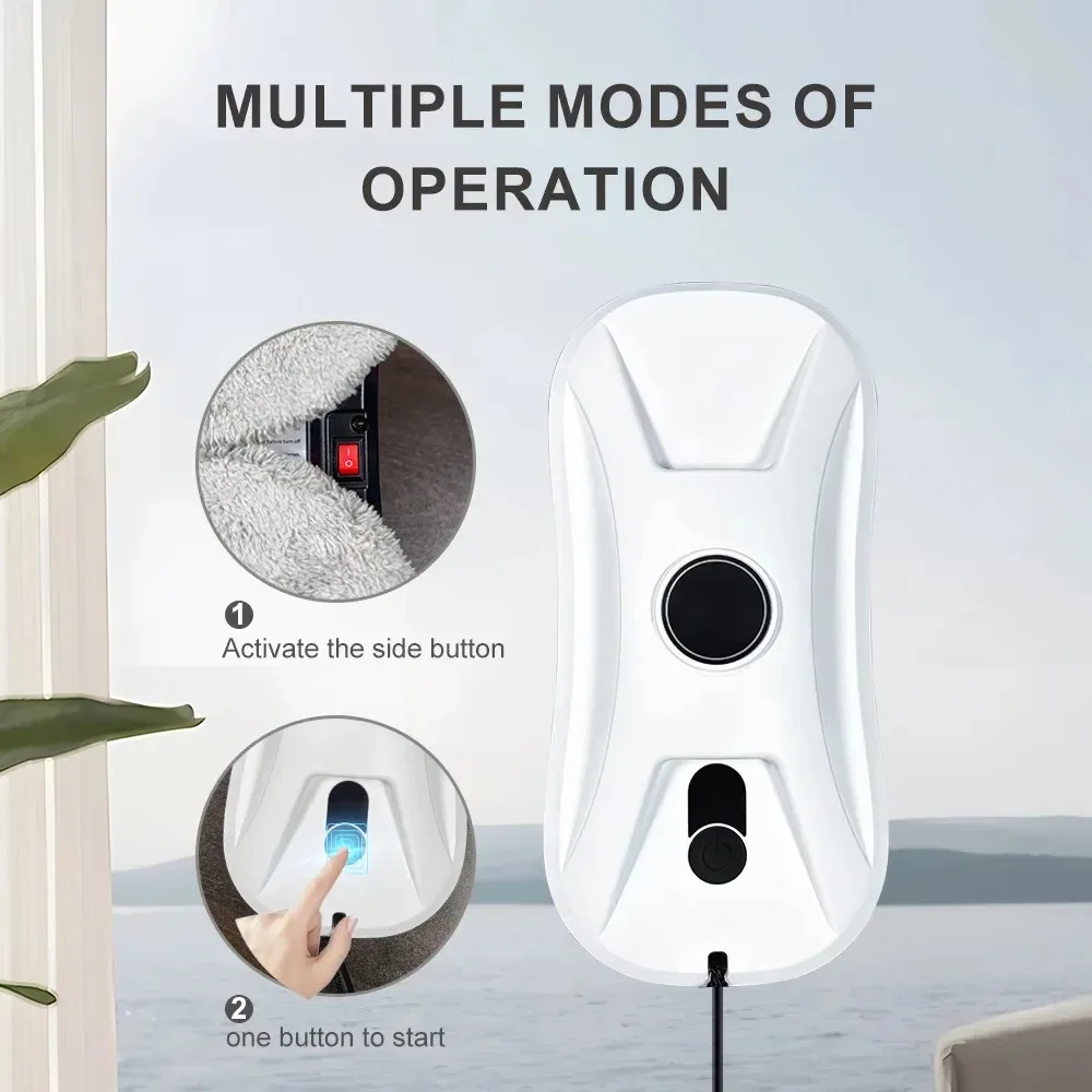 DIVEDEER nettoyeur de vitres Intelligent bidirectionnel Double pulvérisation nouveau nettoyeur de vitres automatique Double pulvérisation Mini-Type Machine