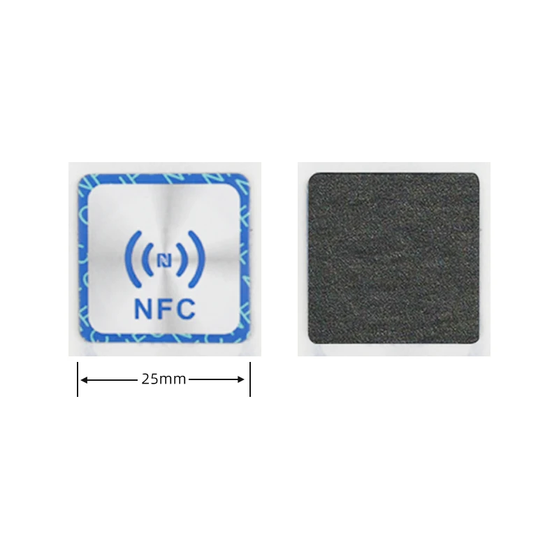 Autocollant NFC Anti-métal 888 octets, étiquette Ntag216 13.56MHz, étiquette NFC vierge programmable, protocole universel ISO14443A, 10 pièces