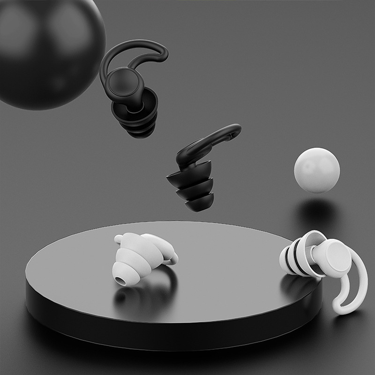 ใหม่ซิลิโคน Sleep ชุดปลั๊กอุดหูว่ายน้ําหูปลั๊กยกเลิกลดเสียงรบกวนอุปกรณ์ Soundproof ปลั๊กอุดหูตัดเสียงรบกวน