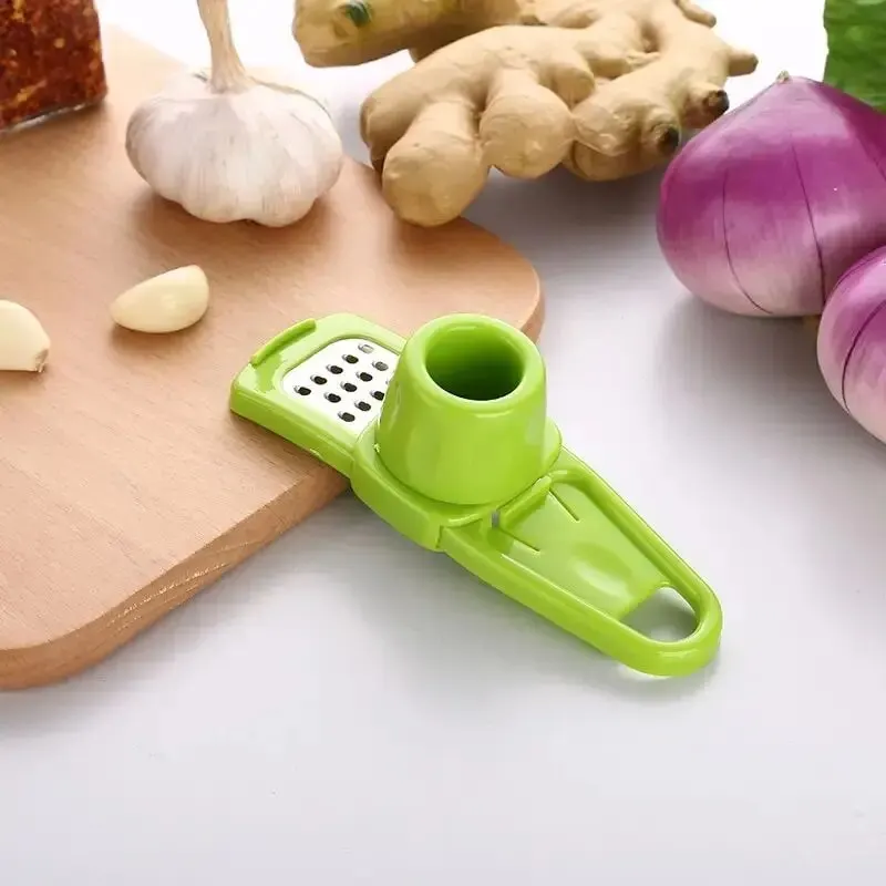 Mini moedor de alho para cozinha, Prensa de alho criativa, Mash, Mashing Manual de alho, Gadgets verdes