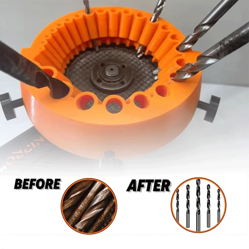1/2/3PCS Multipurpose Drill Bit Grinding Sharpener Polishing Grinding Tool 118 Degree Angle Grinder Handheld Drill Sharpener